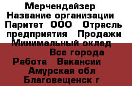 Мерчендайзер › Название организации ­ Паритет, ООО › Отрасль предприятия ­ Продажи › Минимальный оклад ­ 21 000 - Все города Работа » Вакансии   . Амурская обл.,Благовещенск г.